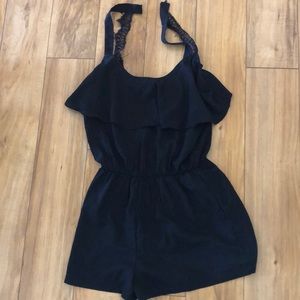 Black summer romper